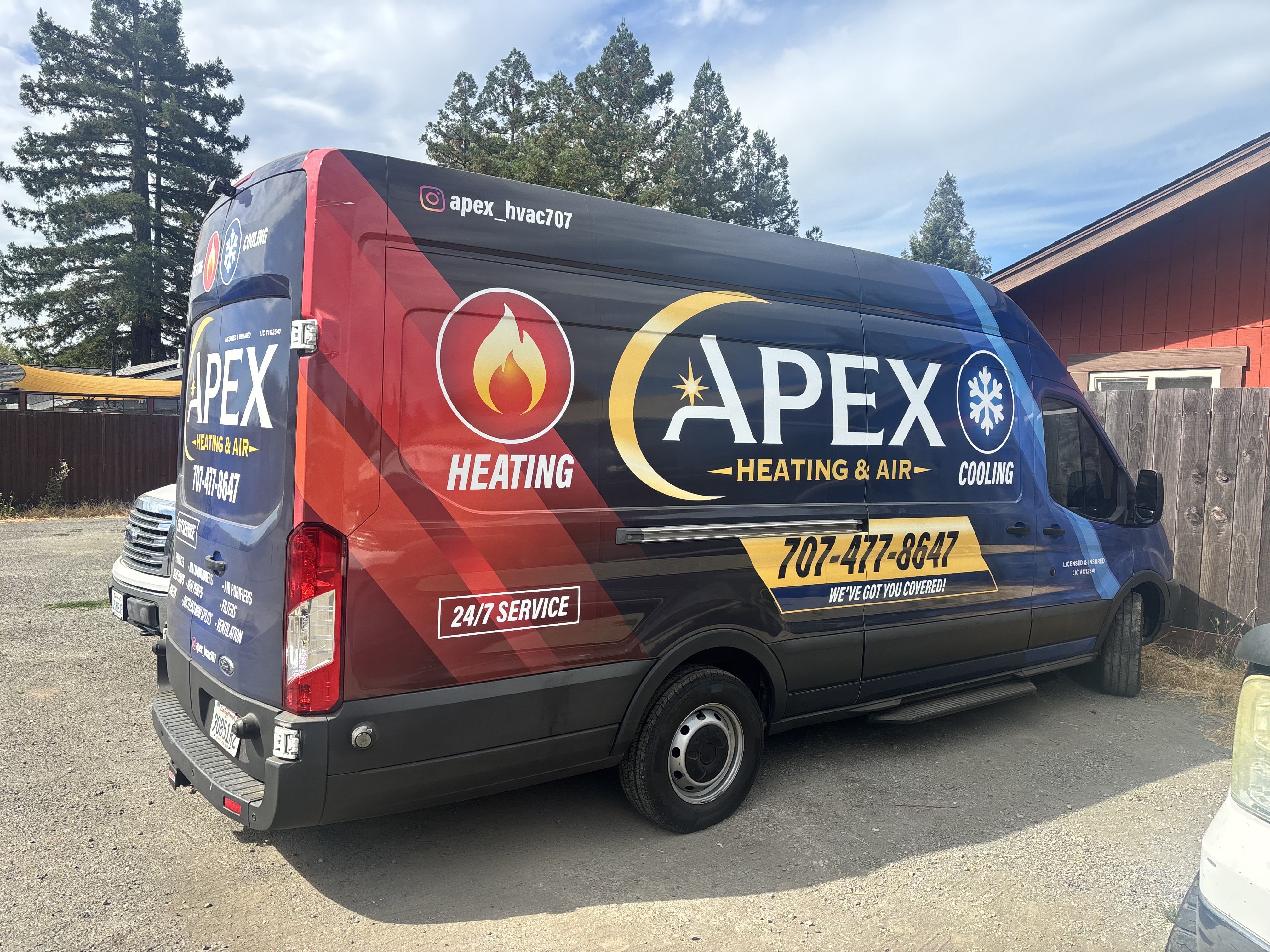 Apex Heating & Air service truck